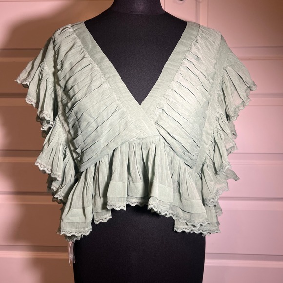 TULAROSA Kaia Top in Mint, Women's Size Large, NWT - Picture 2 of 14